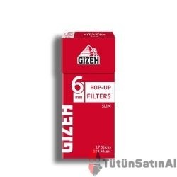 Gizeh Slim Pop-Up 6 mm Kutu Filtre 102 Adet