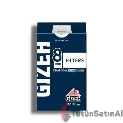 Gizeh Charcoal 8 mm Kutu Filtre 100 Adet
