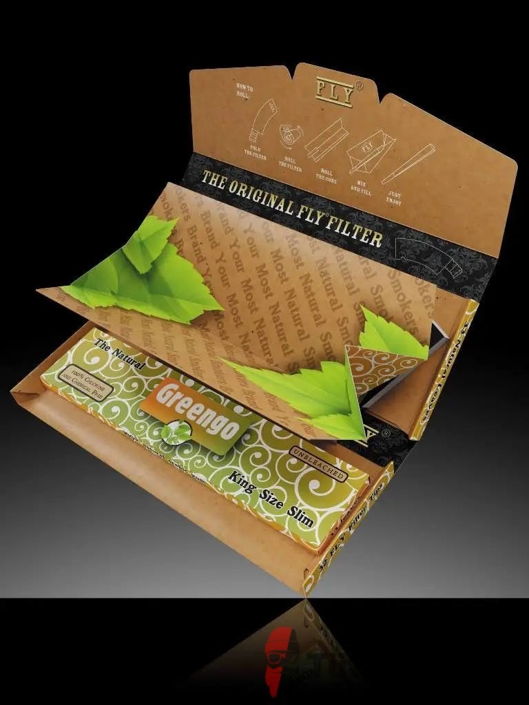 Greengo Fly Black Silk Zıvanalı Sarma Kağıdı