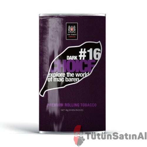Mac Baren Dark Chocolate Choice #16 Sarma Tütünü