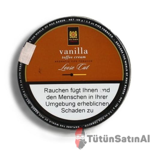 Mac Baren Vanilla Toffe Cream ( şekerleme ve vanilya aromalı ) Pipo Tütünü
