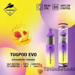 Tugboat Evo 4500 PUFFS - Strawberry Banana - Çilekli Muzlu