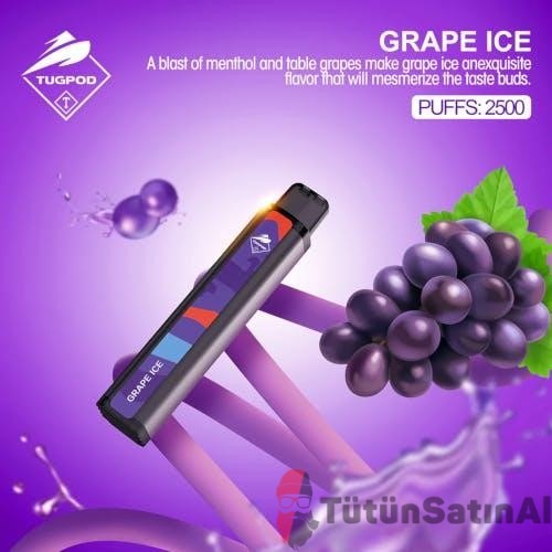 Tugboat XXL 2500 Puffs Grape Ice (Üzüm)Tek Kullanımlık Elektronik Sigara