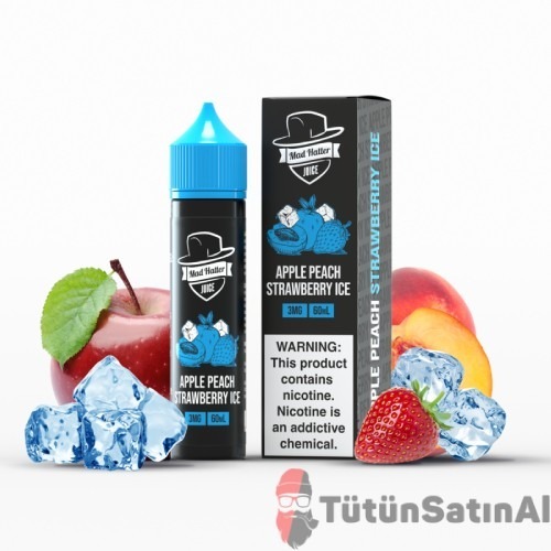 Mad Hatter Apple Peach Strawberry Ice (60 ml) Likit