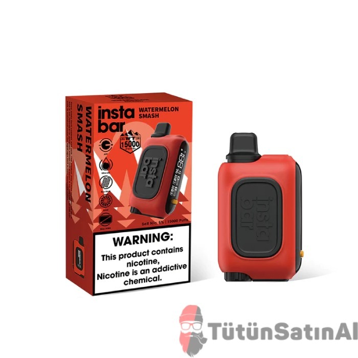 InstaBar WT15000 Watermelon Smash Rechargeable Disposable Device