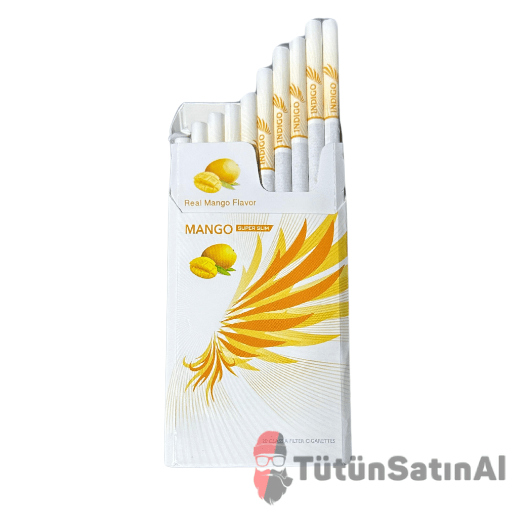 İNDİGO Mango Superslim Sigara - Mango aromalı sigara - Görsel 2