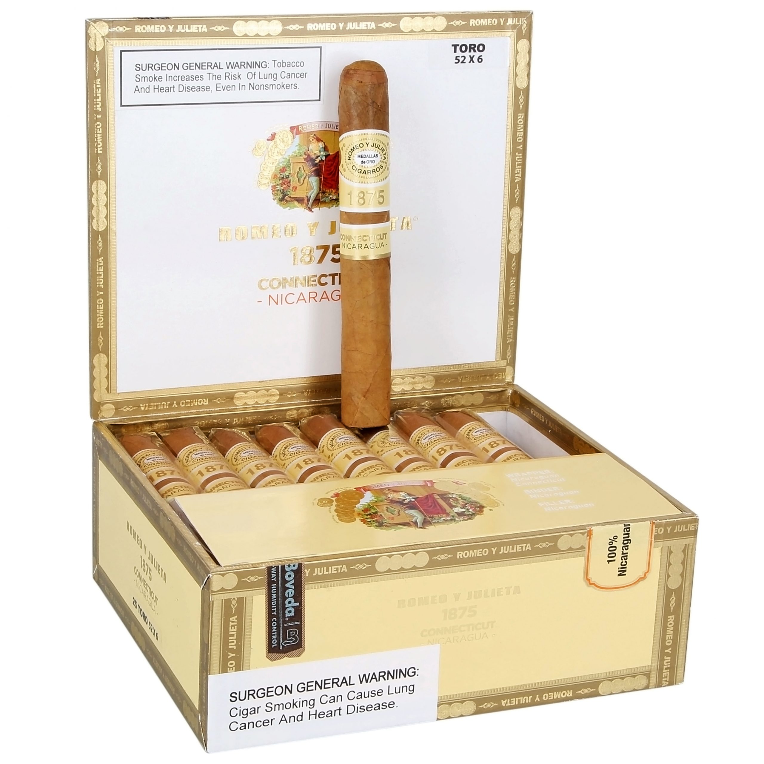 Romeo y Julieta 1875 Connecticut Nicaragua
