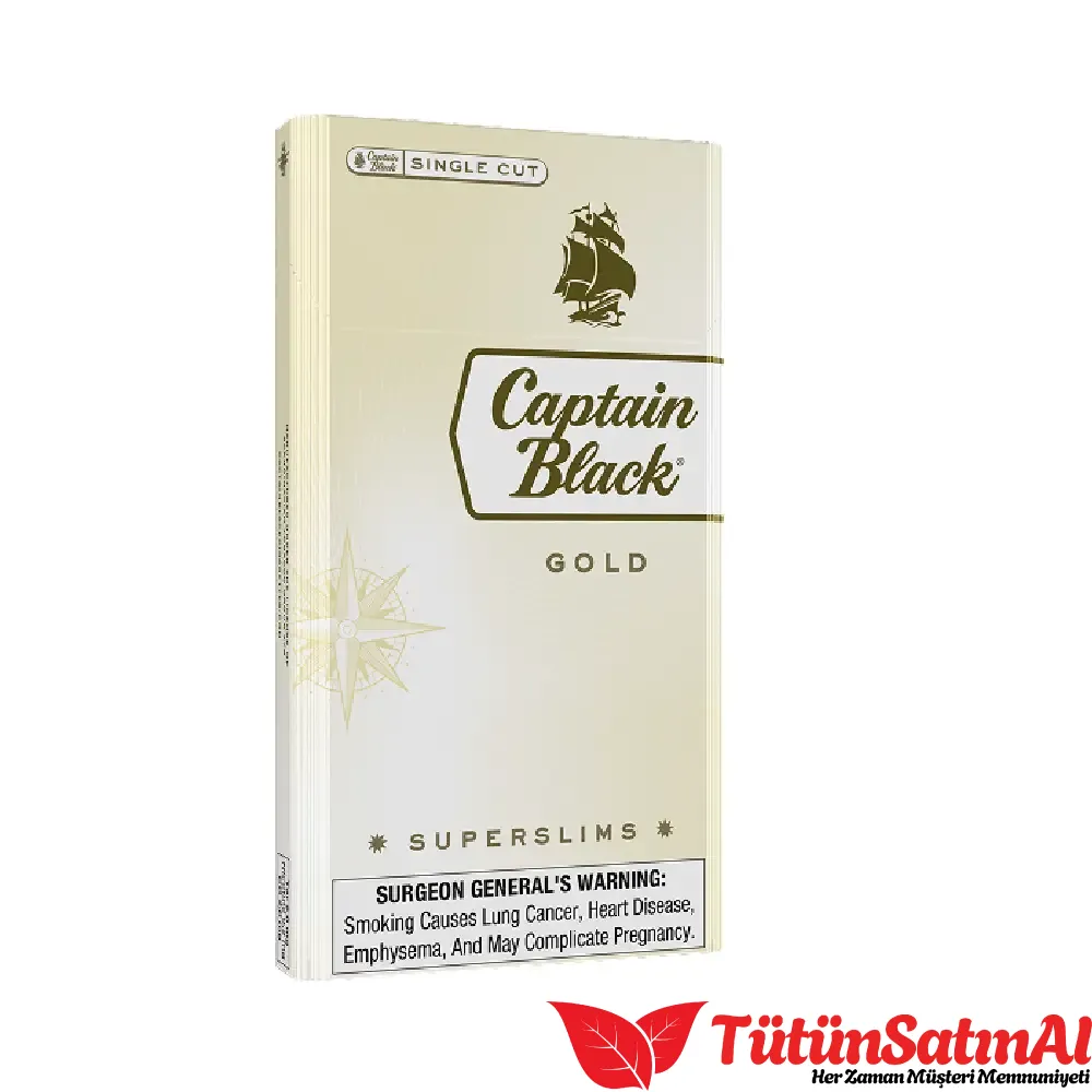 Captain Black Gold Superslim Sigara – İnce Kesim Tütün ve Optimize Kağıt Porozit... sigara ürün görseli