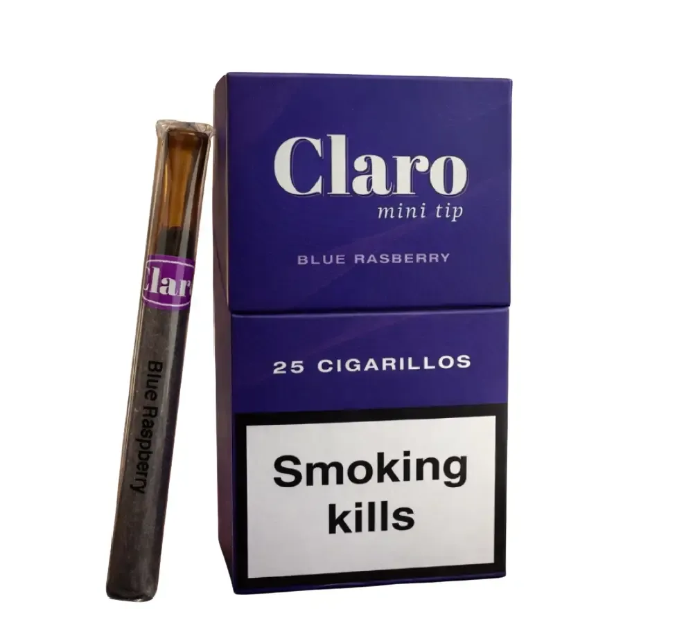 Claro Mini tip Blue Raspberry Cigarillo