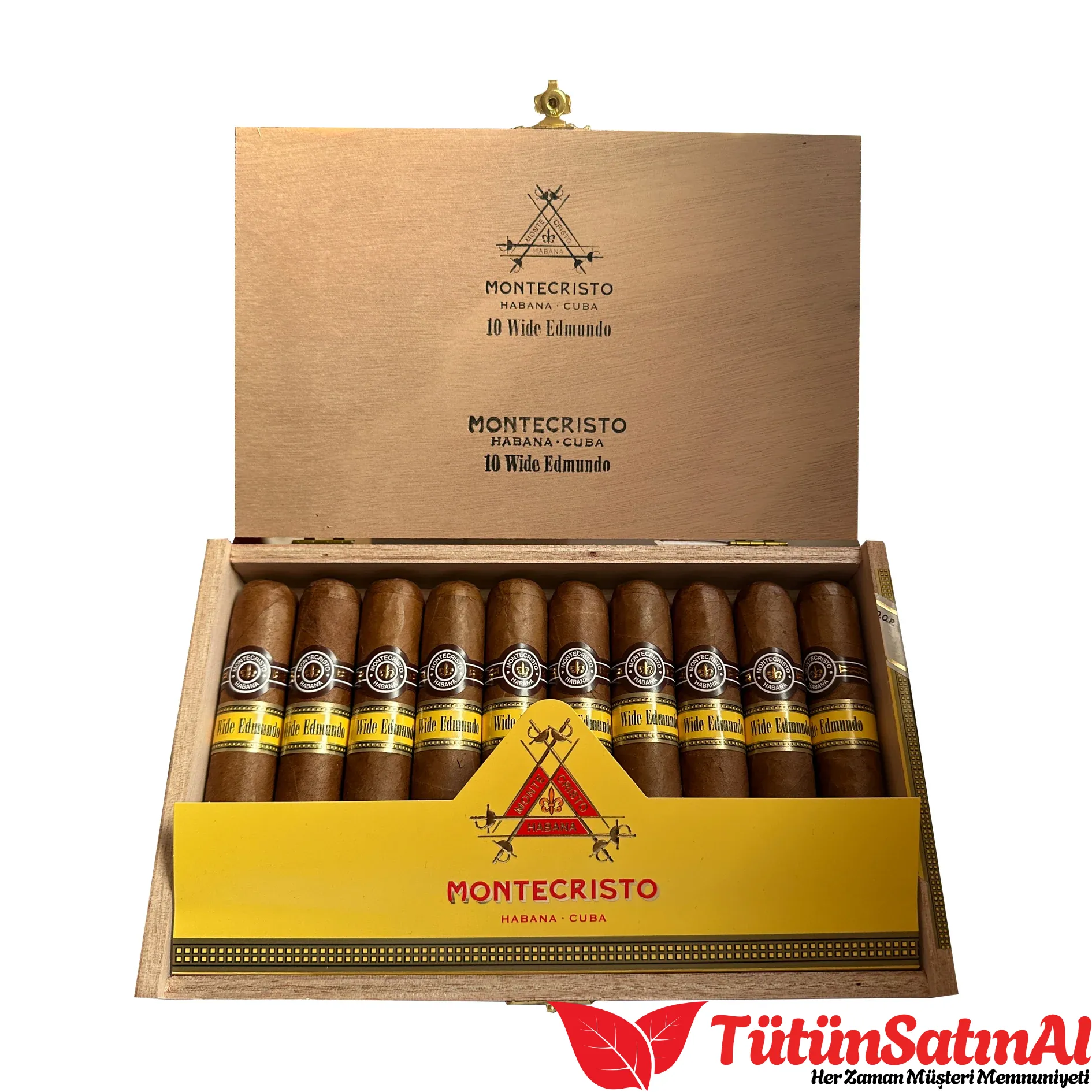 Montecristo_Wide_Edmundo_Box_of_10_Cigars.webp Montecristo Wide Edmundo 10's Puro - Görsel 1