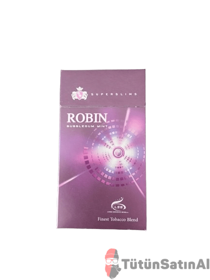 Robin-bublegum-mint.png Robin Bubblegum Mint( Bubblegum- Nane ) İthal sigara - Görsel 1