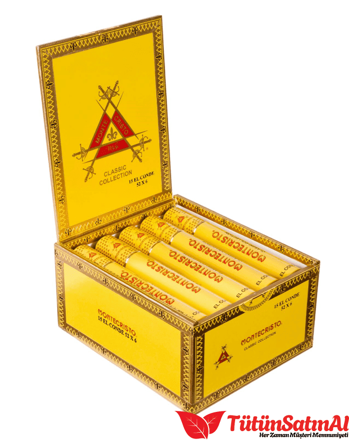 dogrupuro.png Montecristo Classic Collection 15 El Conde 52 x 6 Puro - Görsel 1