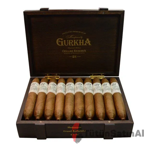 gurkha-cellar-reserve-21-year-hedonism-grand-rothschild-natural-box-of-20_600x600.webp Gurkha Cellar Reserve 21 Year Hedonism Grand Rothschild 6x58 - Görsel 1