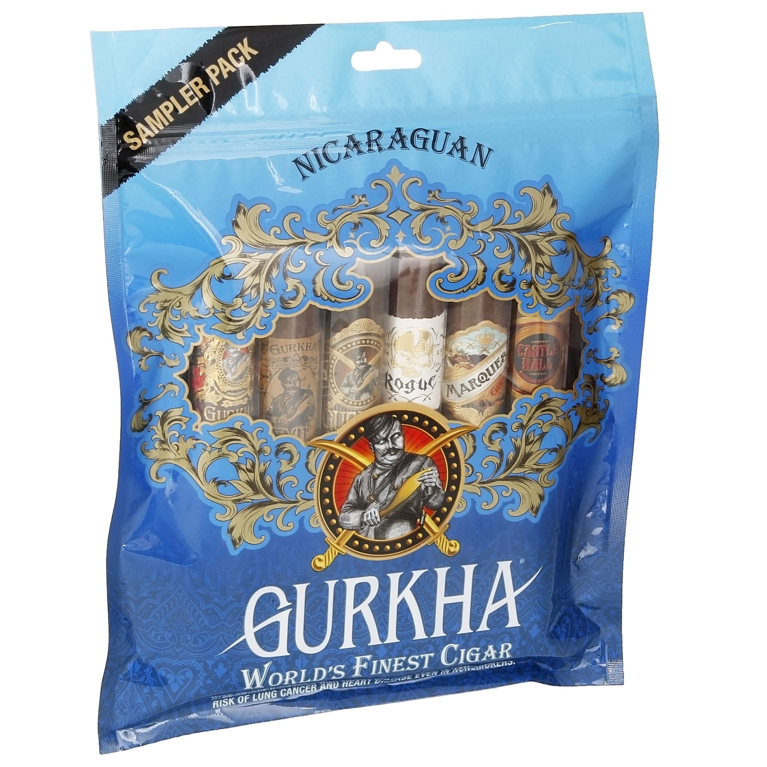 gurkha-nicaraguan-blue-mavi-sample-pack-scaled-1.jpg GURKHA PURO NICARAGUAN SAMPLE PACK Blue - Görsel 1