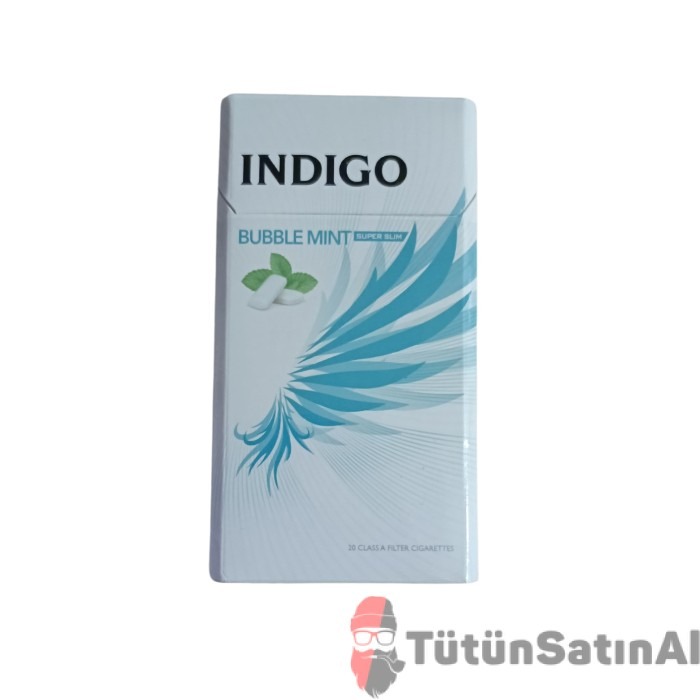 indigo-bubble-mint-super-slim-sakiz-nane-ithal-sigara-tutusatinal.jpg İndigo Bubble Mint Super Slim (Sakız Nane) İthal Sigara - Görsel 1