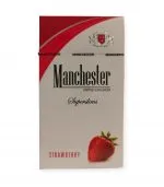 Manchester Superslims Strawberry çilekli sigara paketi